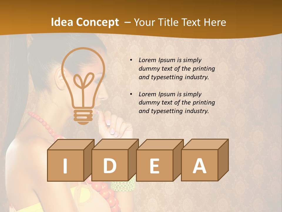 Skin Model Expression PowerPoint Template