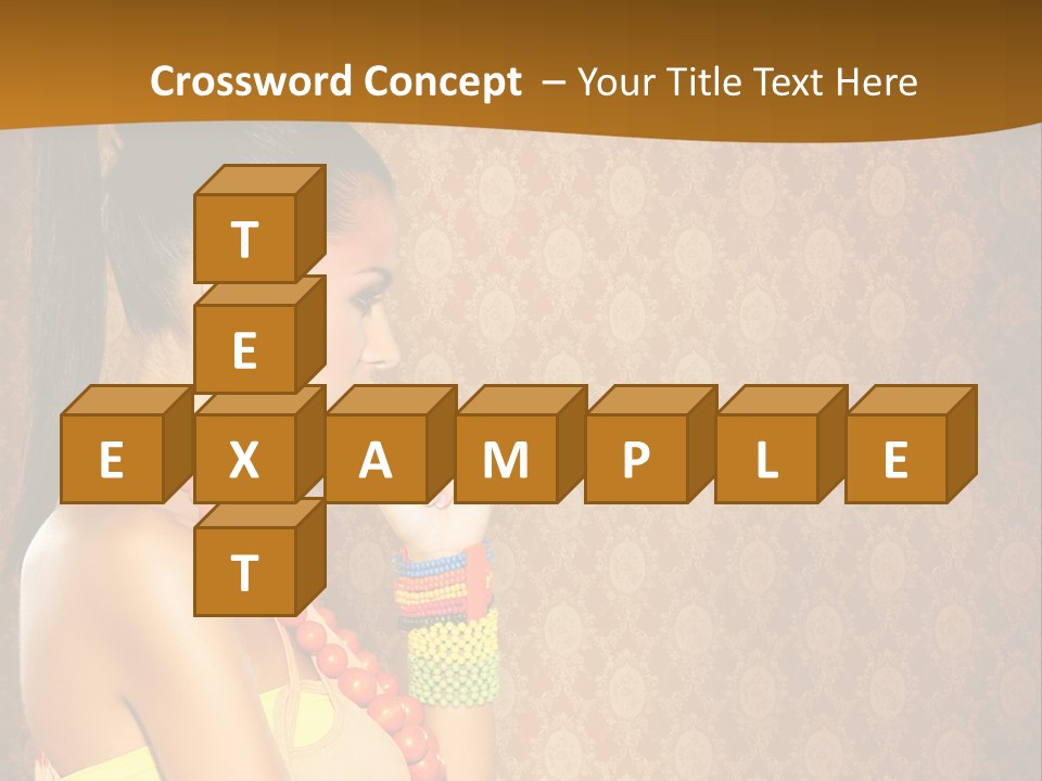 Skin Model Expression PowerPoint Template