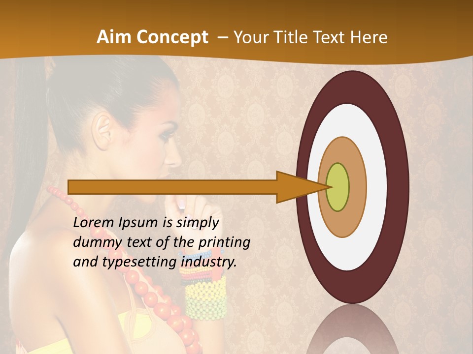 Skin Model Expression PowerPoint Template