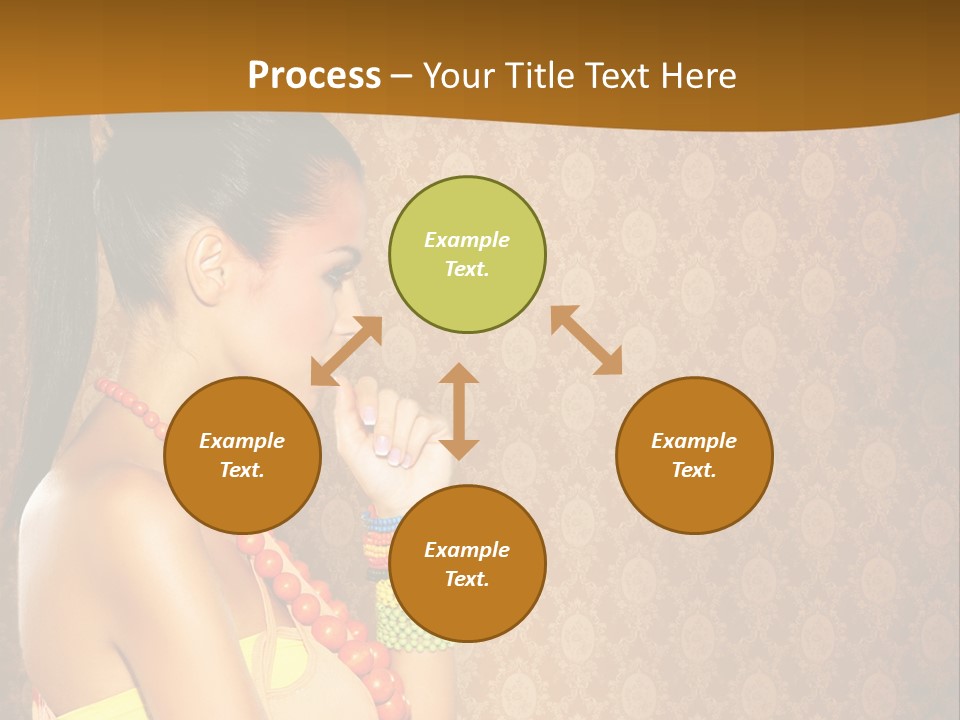 Skin Model Expression PowerPoint Template