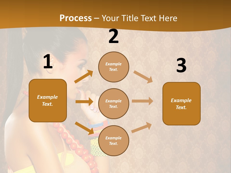 Skin Model Expression PowerPoint Template