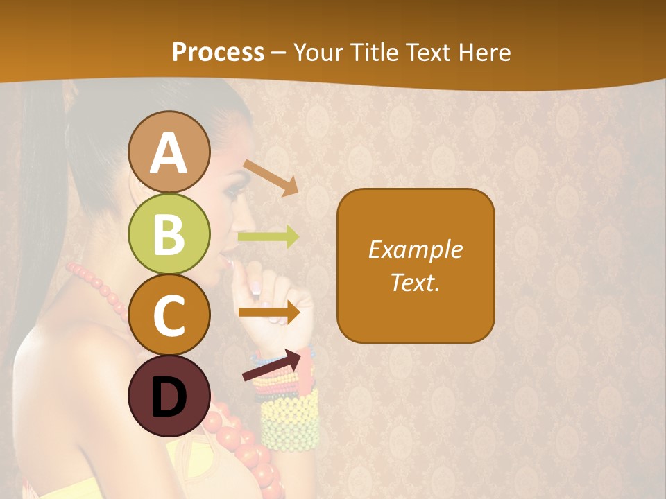 Skin Model Expression PowerPoint Template