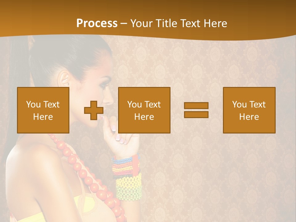 Skin Model Expression PowerPoint Template