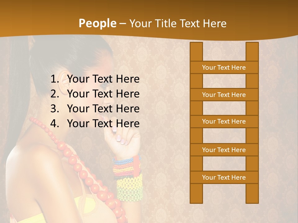Skin Model Expression PowerPoint Template