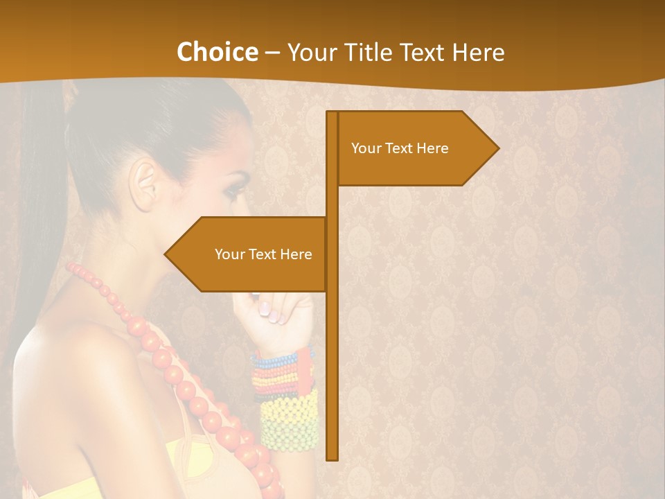 Skin Model Expression PowerPoint Template