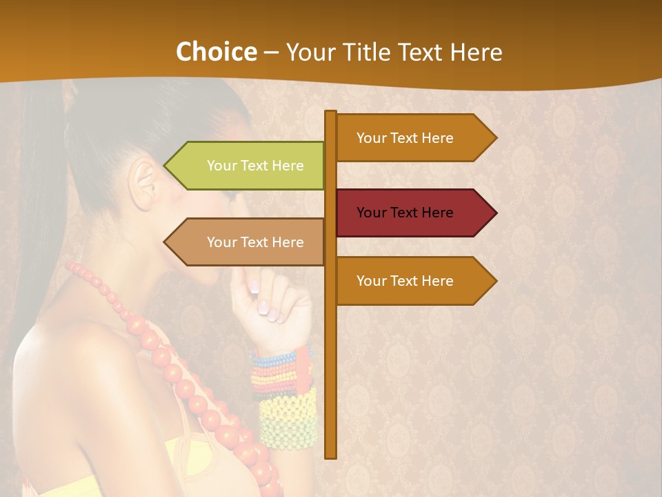 Skin Model Expression PowerPoint Template