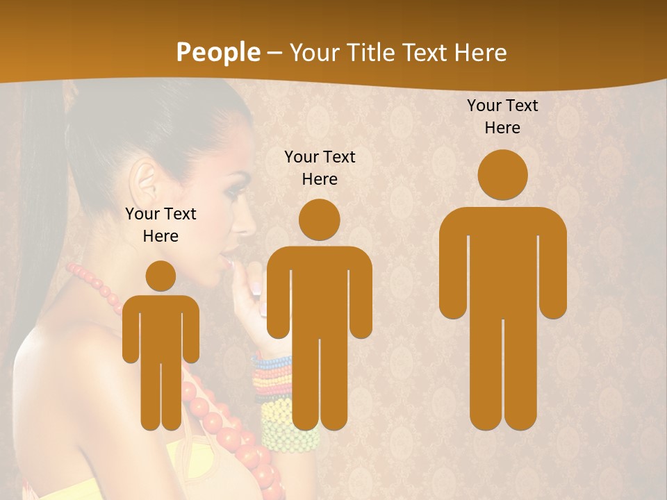 Skin Model Expression PowerPoint Template