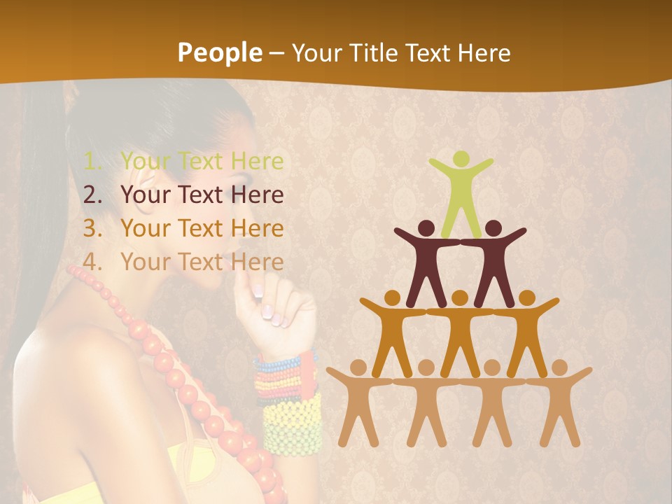 Skin Model Expression PowerPoint Template