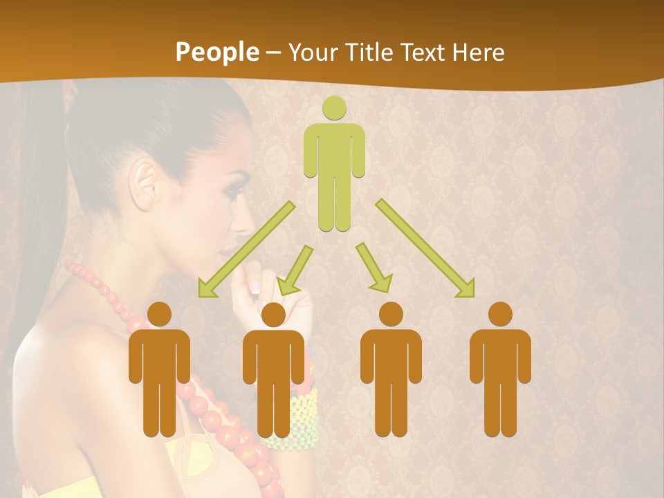 Skin Model Expression PowerPoint Template