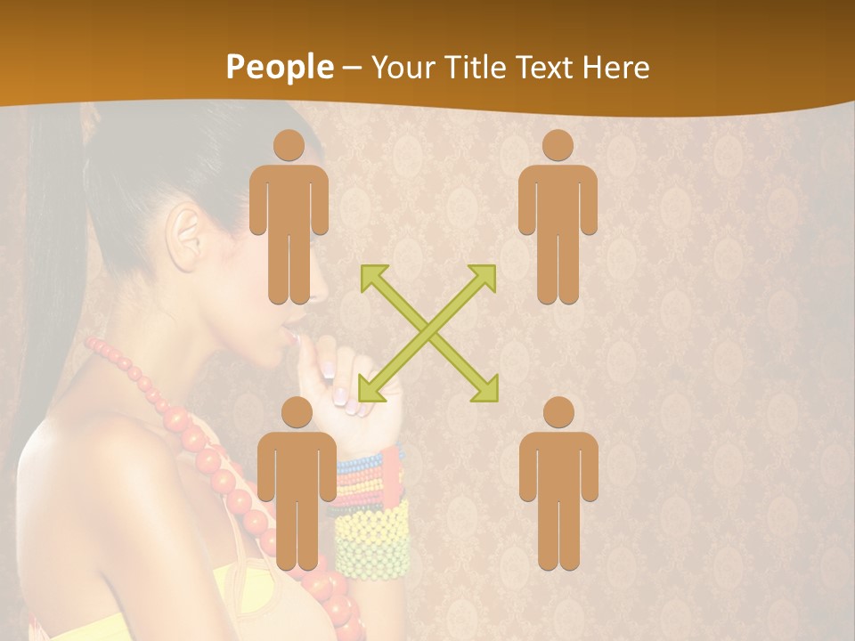 Skin Model Expression PowerPoint Template