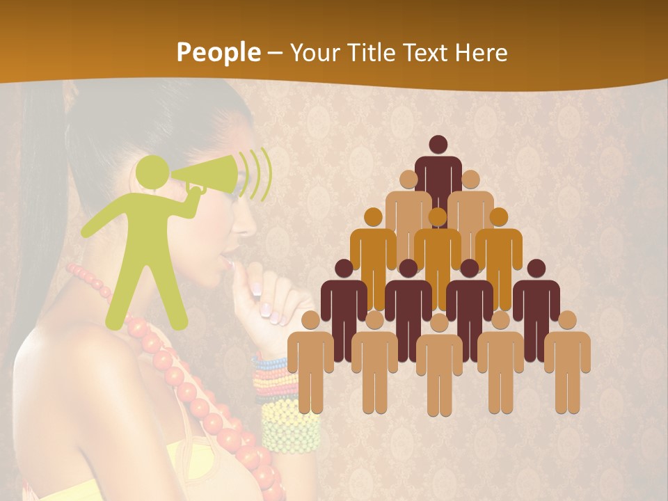 Skin Model Expression PowerPoint Template