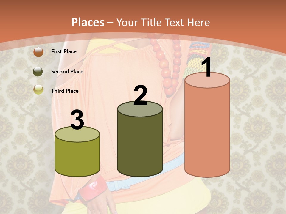 Girl Closeup Kiss PowerPoint Template