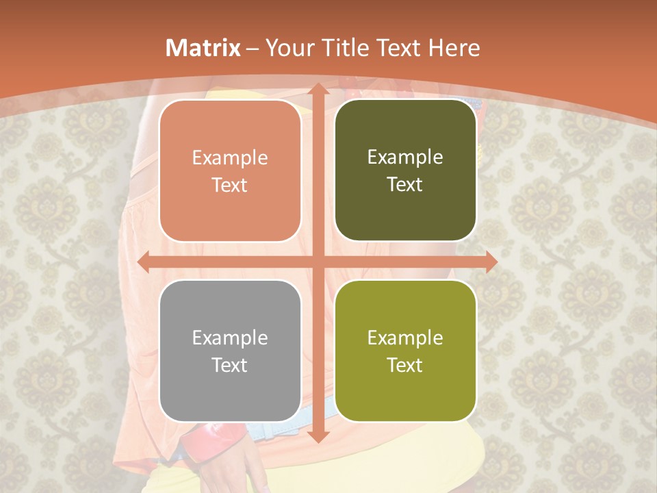 Girl Closeup Kiss PowerPoint Template