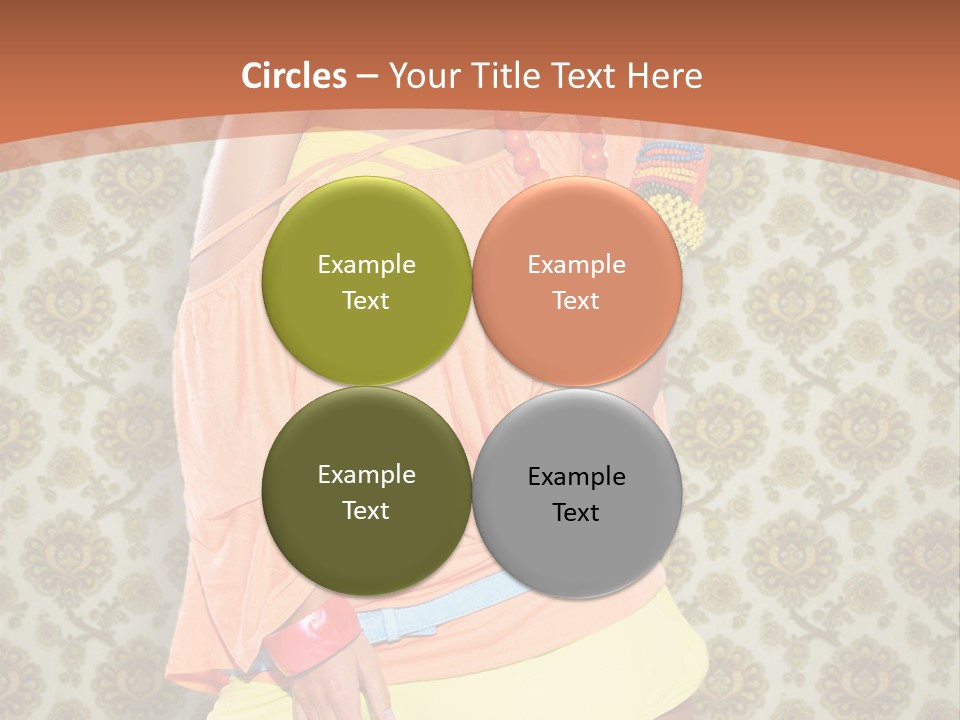 Girl Closeup Kiss PowerPoint Template