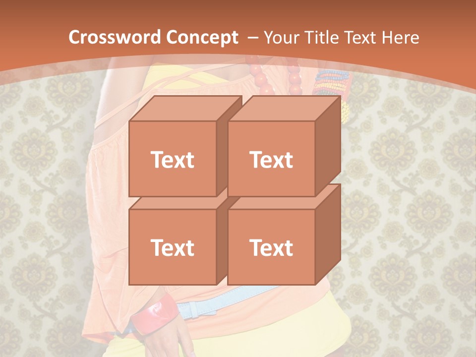 Girl Closeup Kiss PowerPoint Template