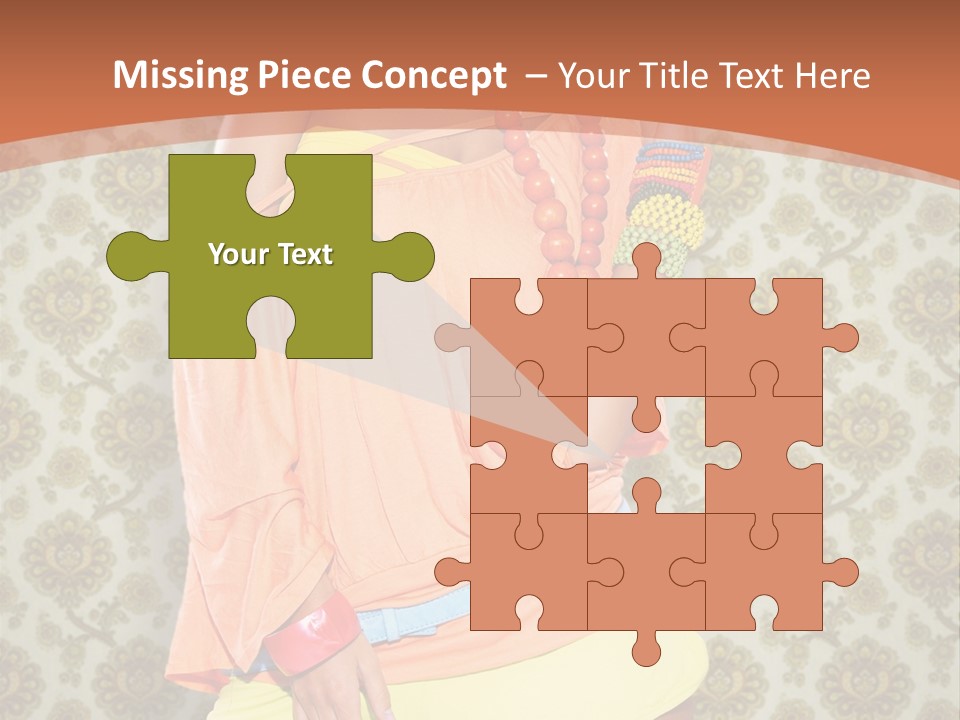 Girl Closeup Kiss PowerPoint Template