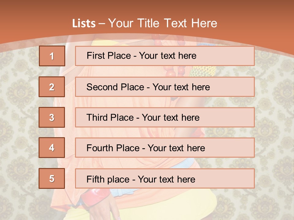 Girl Closeup Kiss PowerPoint Template