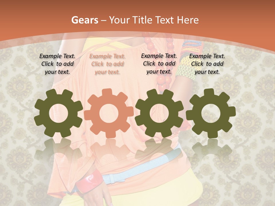 Girl Closeup Kiss PowerPoint Template