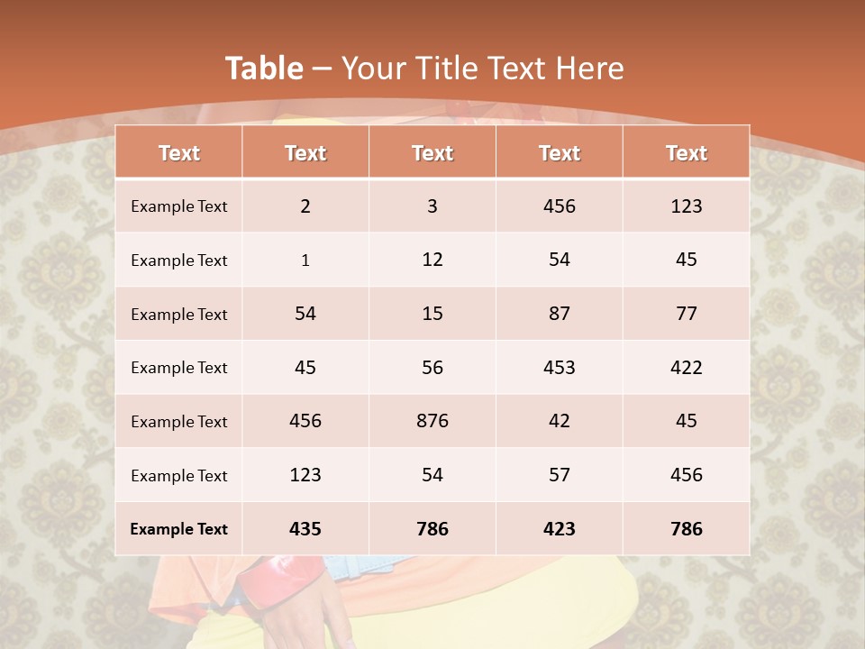 Girl Closeup Kiss PowerPoint Template