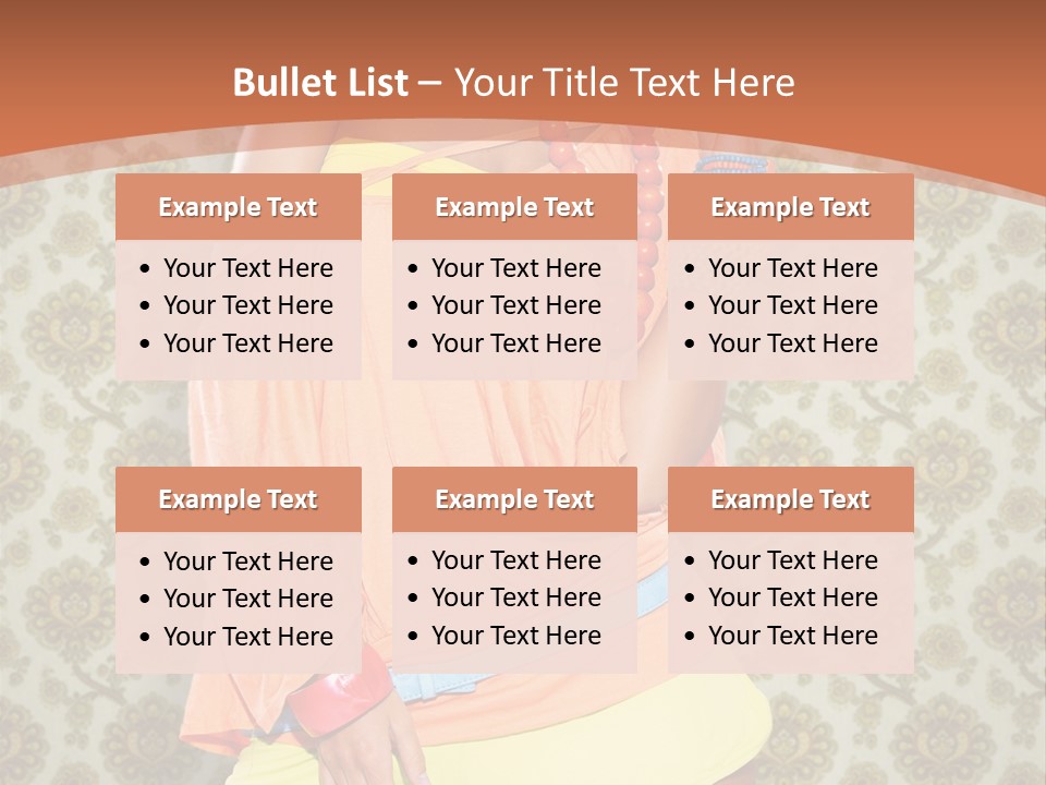 Girl Closeup Kiss PowerPoint Template