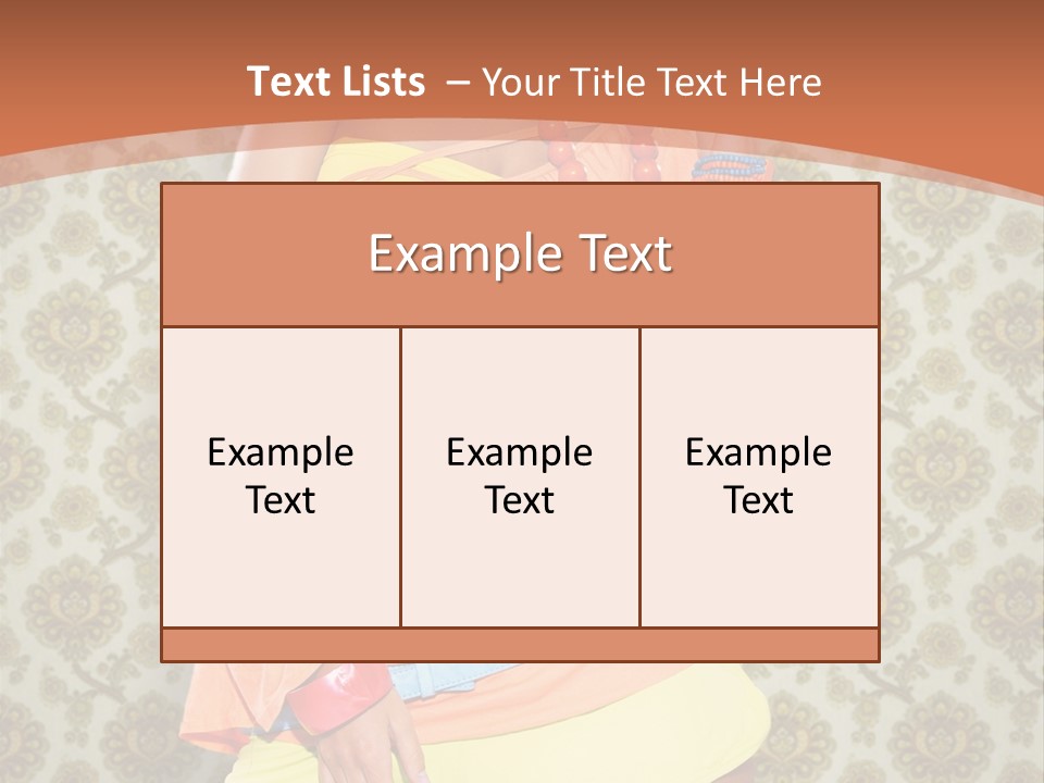 Girl Closeup Kiss PowerPoint Template