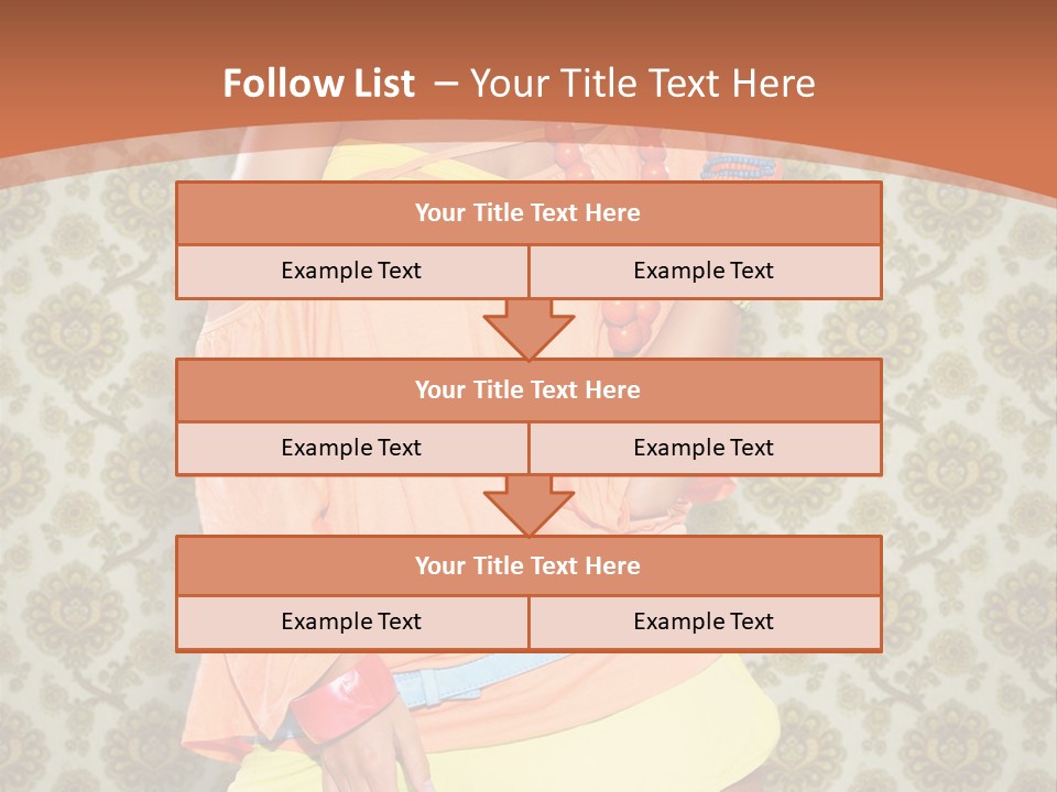 Girl Closeup Kiss PowerPoint Template