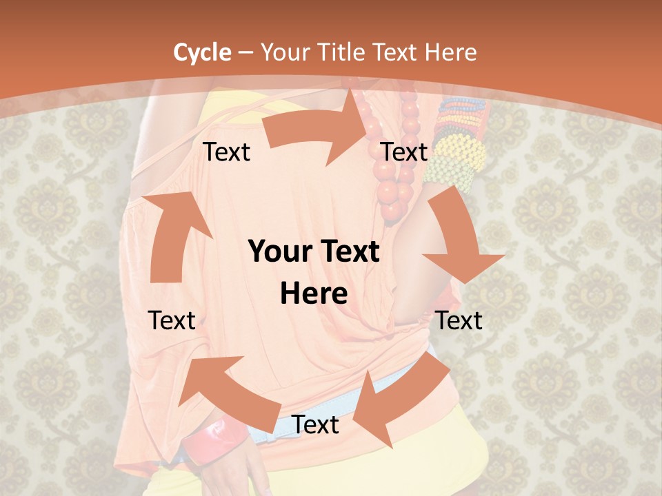 Girl Closeup Kiss PowerPoint Template