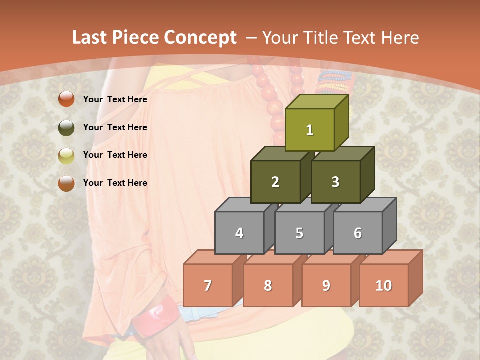 Girl Closeup Kiss PowerPoint Template