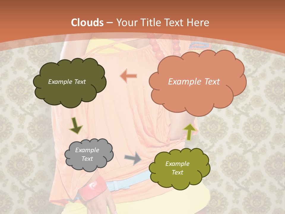 Girl Closeup Kiss PowerPoint Template