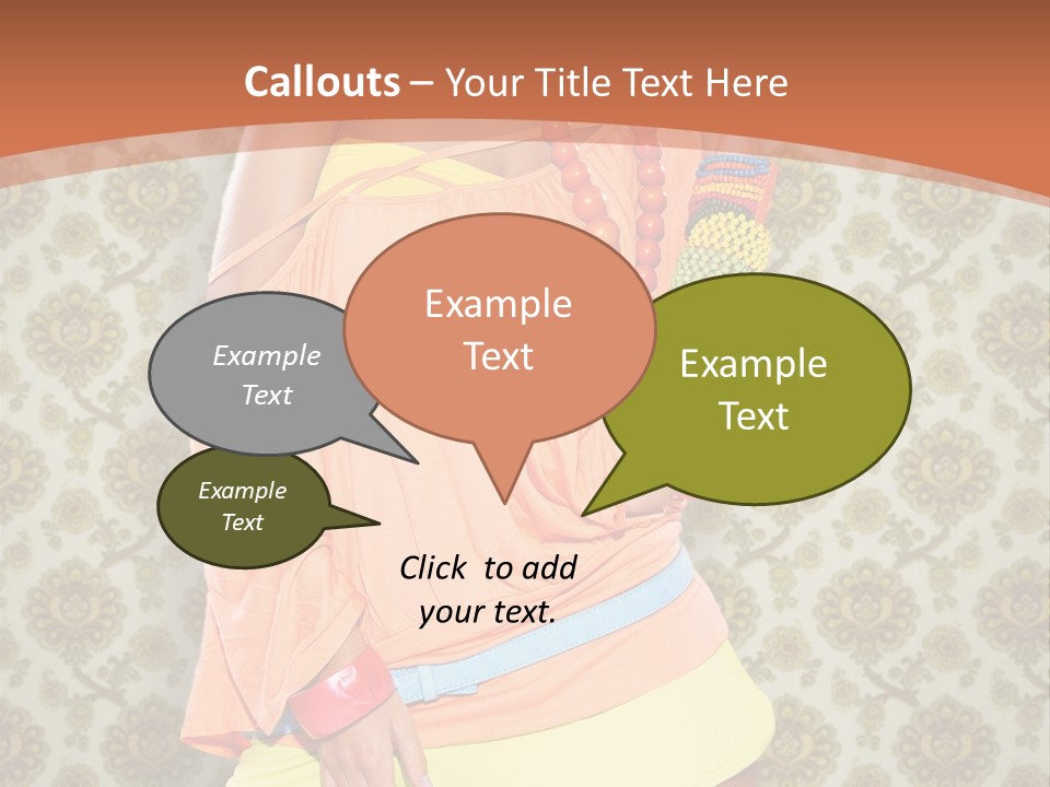 Girl Closeup Kiss PowerPoint Template