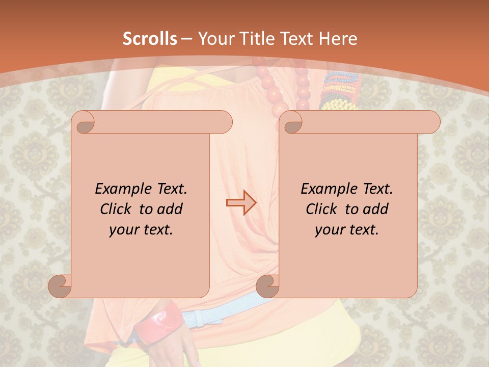 Girl Closeup Kiss PowerPoint Template