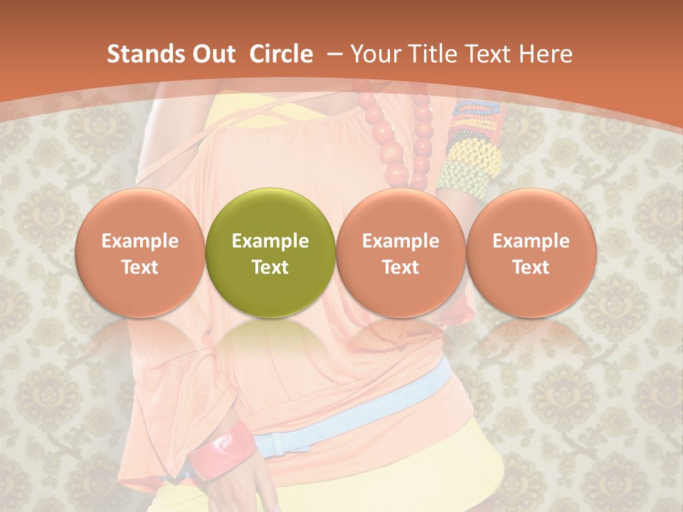 Girl Closeup Kiss PowerPoint Template