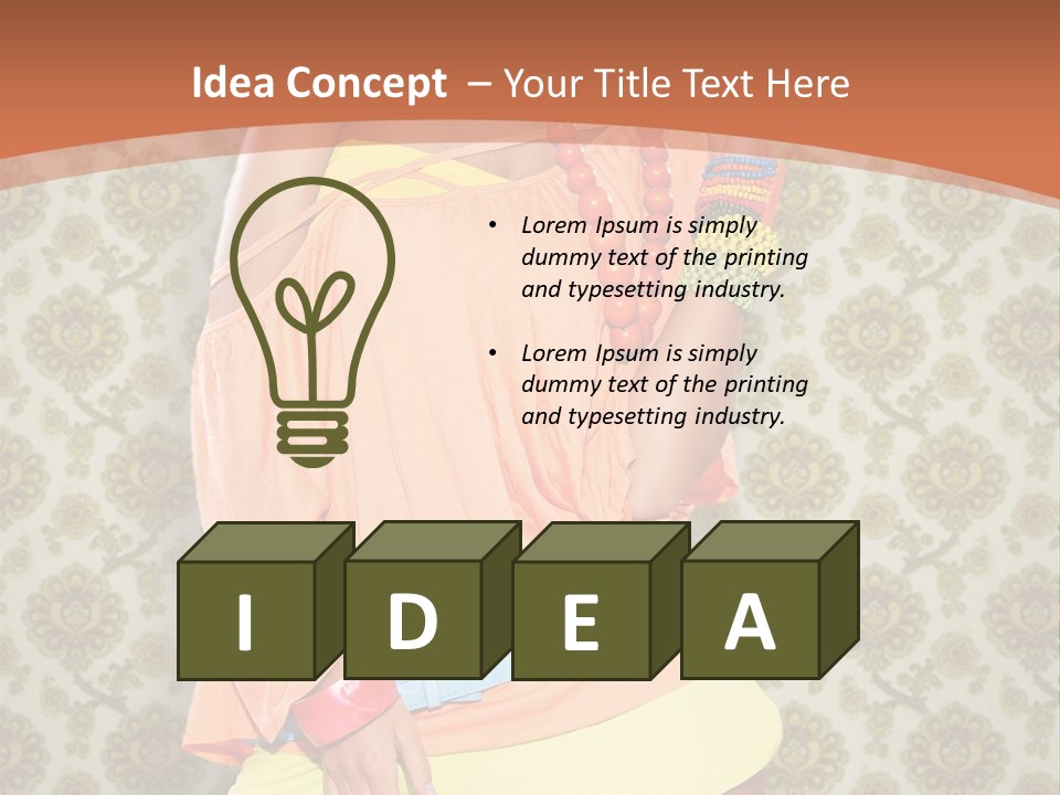 Girl Closeup Kiss PowerPoint Template