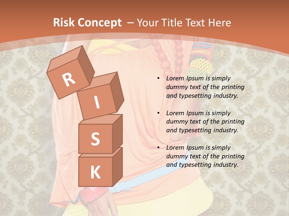 Girl Closeup Kiss PowerPoint Template