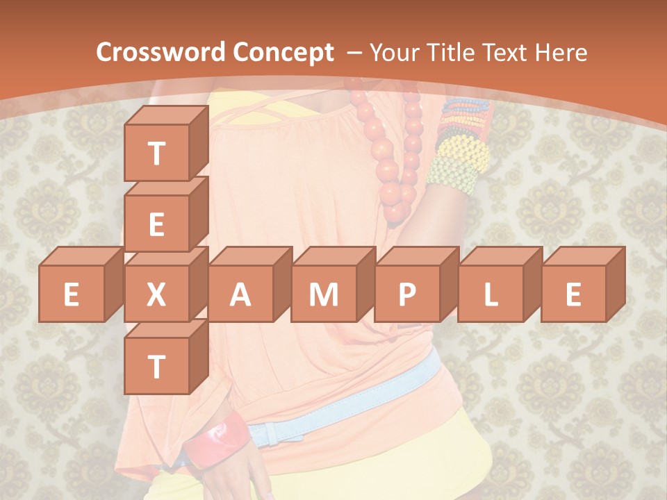 Girl Closeup Kiss PowerPoint Template