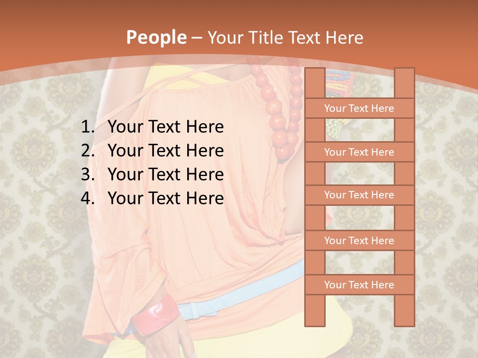 Girl Closeup Kiss PowerPoint Template