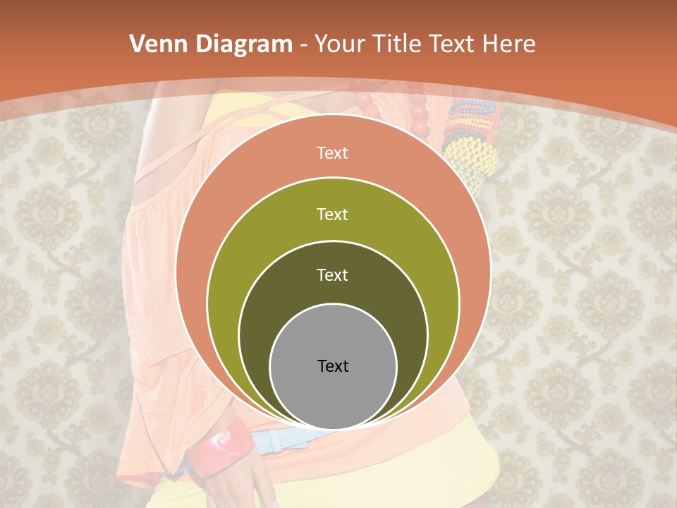 Girl Closeup Kiss PowerPoint Template