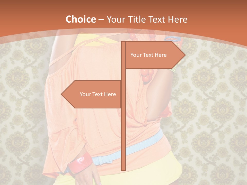 Girl Closeup Kiss PowerPoint Template