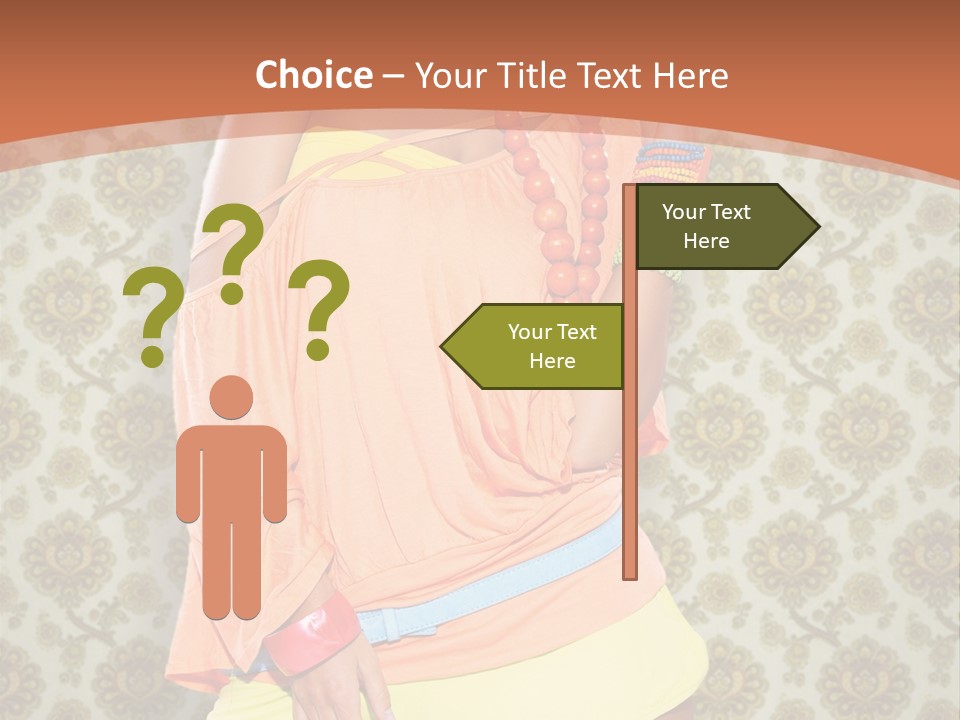 Girl Closeup Kiss PowerPoint Template