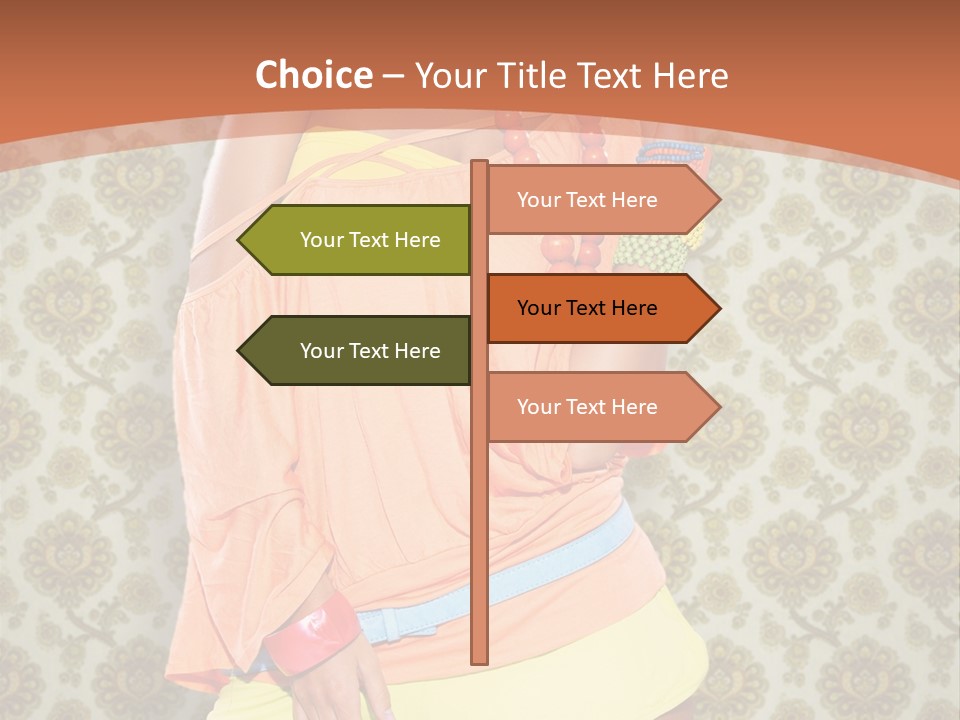 Girl Closeup Kiss PowerPoint Template