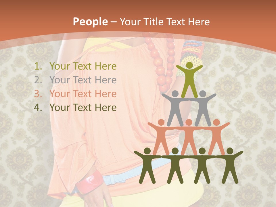 Girl Closeup Kiss PowerPoint Template