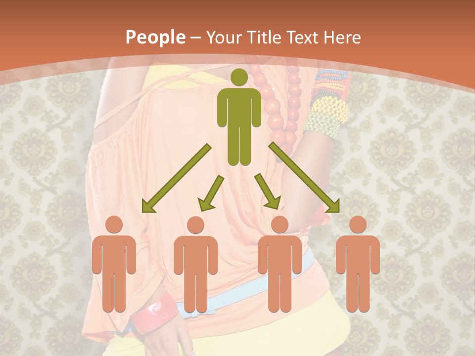 Girl Closeup Kiss PowerPoint Template