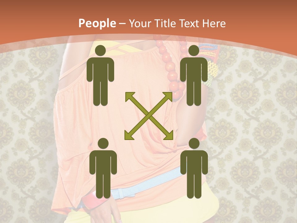 Girl Closeup Kiss PowerPoint Template