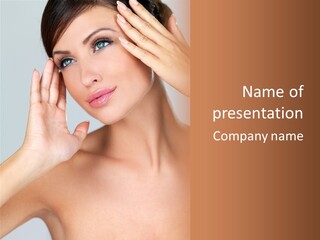 Caucasian Attractive Portrait PowerPoint Template