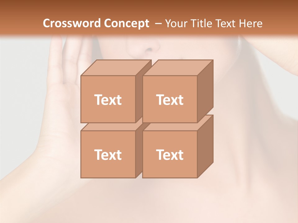 Caucasian Attractive Portrait PowerPoint Template