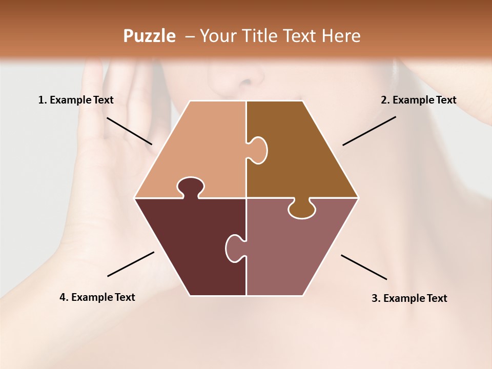 Caucasian Attractive Portrait PowerPoint Template