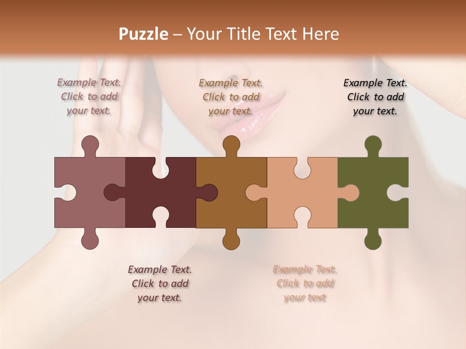 Caucasian Attractive Portrait PowerPoint Template