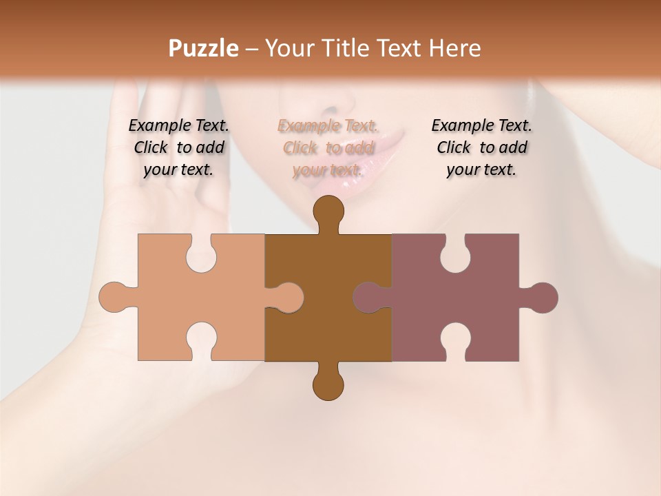 Caucasian Attractive Portrait PowerPoint Template