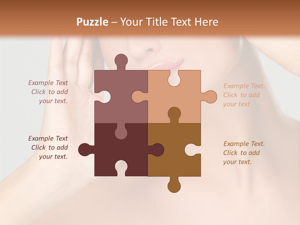 Caucasian Attractive Portrait PowerPoint Template