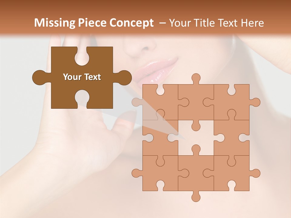 Caucasian Attractive Portrait PowerPoint Template